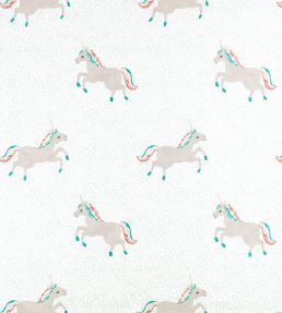 Dancing Unicorns Fabric by Villa Nova Green
