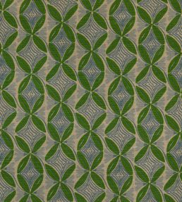 Dancing Vines Fabric by Christopher Farr Cloth Green