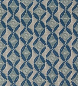 Dancing Vines Fabric by Christopher Farr Cloth Royal Blue