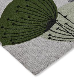 Dandelion Clocks Rug by Sanderson Botanical Green
