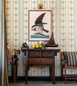 Danube Stripe Wallpaper by MINDTHEGAP Blue