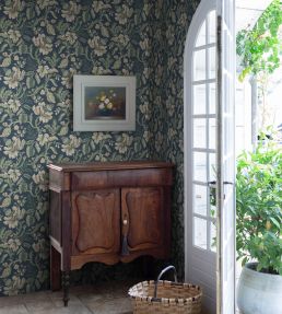 Daphne Wallpaper by Sandberg Midnight Blue