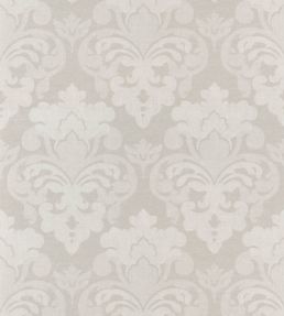 Darcey Damask Wallpaper by Anna French Flax