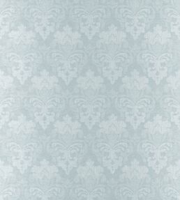 Darcey Damask Fabric by Anna French Soft Blue