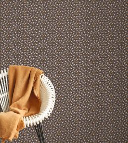 Darwin Tulip Wallpaper by Casadeco Noir / Bordeaux