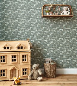 Darwin Tulip Wallpaper by Casadeco Vert Anglais