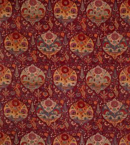 Darya Velours Fabric by Manuel Canovas Grenat