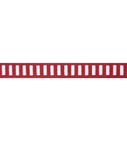 Dash Tape Trimming by Thibaut White on Berry