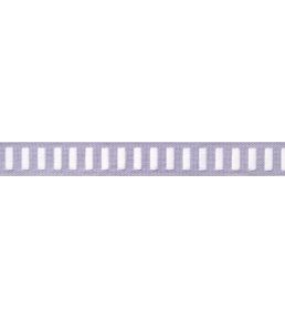 Dash Tape Trimming by Thibaut White on Lilac