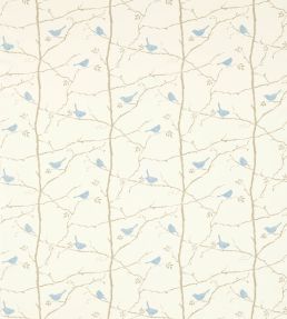 Dawn Chorus Fabric by Sanderson Mineral Blue