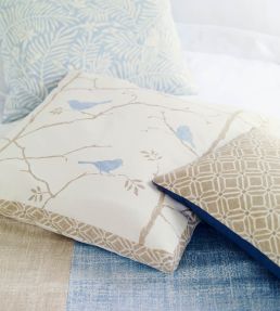 Dawn Chorus Fabric by Sanderson Mineral Blue