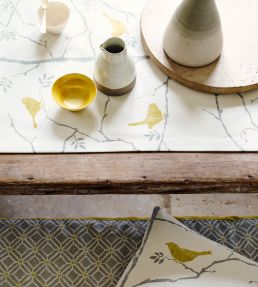 Dawn Chorus Fabric by Sanderson Mineral Blue
