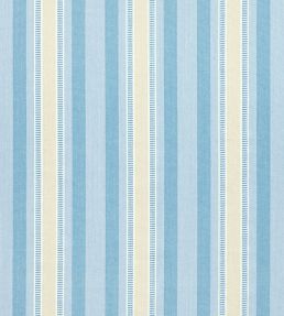 Dearden Stripe Fabric by Anna French Soft Blue and Beige