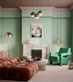 Deco Martini Wallpaper by Divine Savages Copper Patina