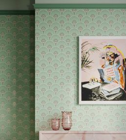 Deco Martini Wallpaper by Divine Savages Copper Patina