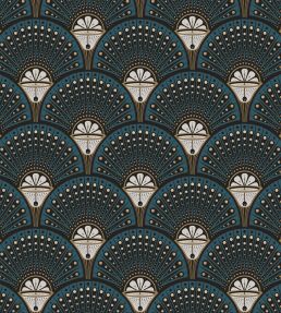 Deco Martini Wallpaper by Divine Savages Teal