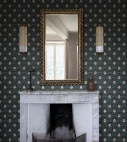 Deco Martini Wallpaper by Divine Savages Teal