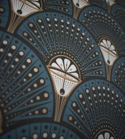 Deco Martini Wallpaper by Divine Savages Teal
