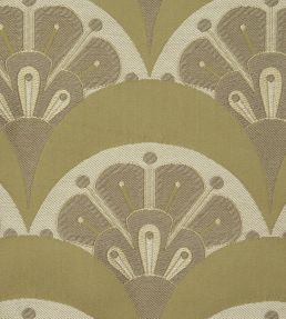 Deco Scallop in Multi Jacquard Fabric by Liberty Lichen