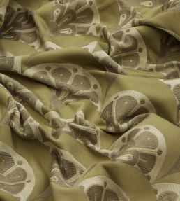 Deco Scallop in Multi Jacquard Fabric by Liberty Lichen