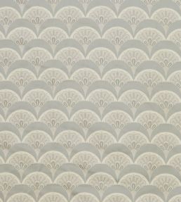 Deco Scallop in Multi Jacquard Fabric by Liberty Pewter