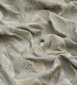 Deco Scallop in Multi Jacquard Fabric by Liberty Pewter