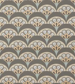 Deco Scallop Wallpaper by Liberty Pewter