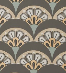 Deco Scallop Wallpaper by Liberty Pewter