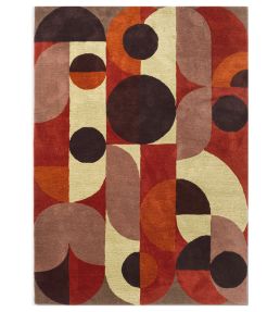 Brink & Campman Decor Cosmos rug Red Pale Green 095203-140200 Red Pale Green
