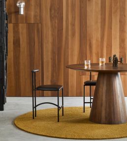 Brink & Campman Decor Echo Round rug Ochre 89706150001-US Ochre