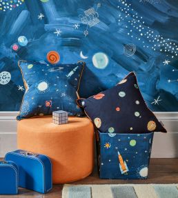 Deep Space Mural by Villa Nova Blue