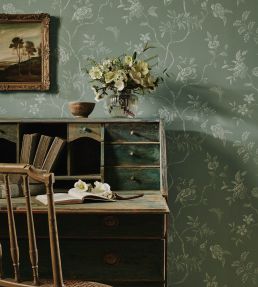 Delancey Wallpaper by Colefax and Fowler Celadon