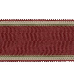 Delano Herringbone Braid Trimming by Colefax and Fowler Red/Green