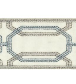 Delano Octagon Braid Trimming by Colefax and Fowler Old Blue