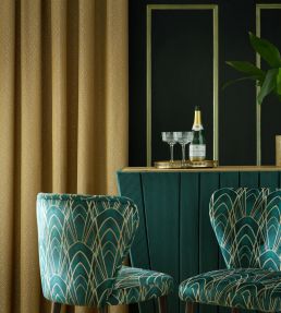Delaunay Fabric by Ashley Wilde Graphite
