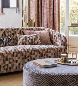 Delaunay Fabric by Clarke & Clarke Denim