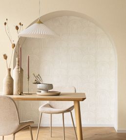 Delicacy Wallpaper by Caselio Blanc Or