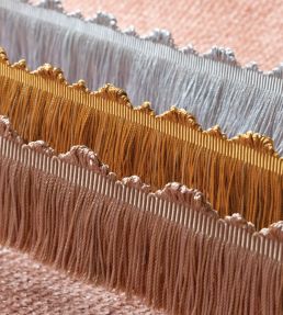 Delicat Silk Cut Fringe Trimming by Samuel & Sons Pewter