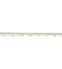 Delicat Silk Fan Edge Trimming by Samuel & Sons Cream