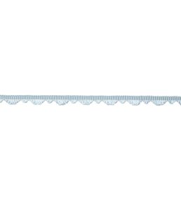 Delicat Silk Fan Edge Trimming by Samuel & Sons Ice Blue