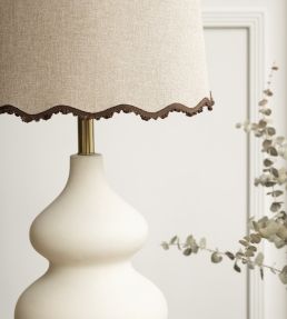 Delicat Silk Fan Edge Trimming by Samuel & Sons Coral