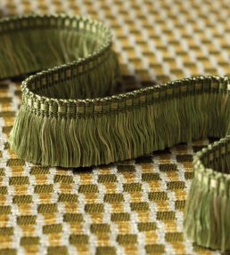 Delicat Silk Moss Fringe Trimming by Samuel & Sons Basil