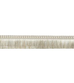 Delicat Silk Moss Fringe Trimming by Samuel & Sons Cream