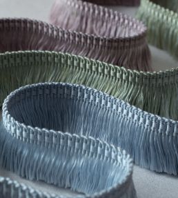 Delicat Silk Moss Fringe Trimming by Samuel & Sons Basil
