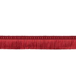 Delicat Silk Moss Fringe Trimming by Samuel & Sons Poppy