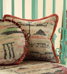 Delicat Silk Tassel Fringe Trimming by Samuel & Sons Coral