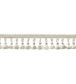 Delicat Silk Tassel Fringe Trimming by Samuel & Sons Cream