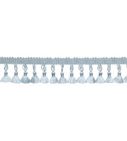 Delicat Silk Tassel Fringe Trimming by Samuel & Sons Ice Blue