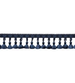 Delicat Silk Tassel Fringe Trimming by Samuel & Sons Navy