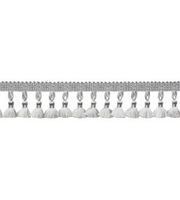 Delicat Silk Tassel Fringe Trimming by Samuel & Sons Platinum